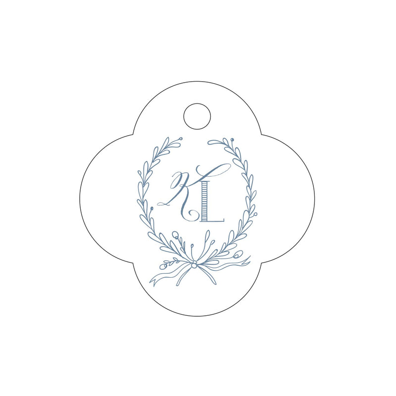 Letterpress Monogram Gift Tag - T388