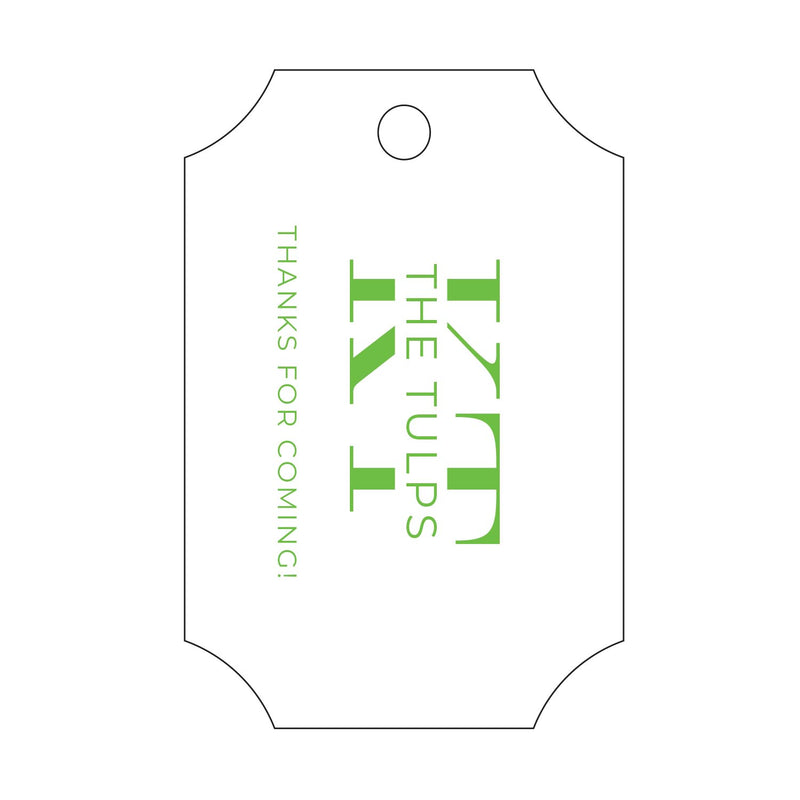 Letterpress Monogram Gift Tag - T389