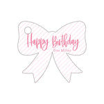 Letterpress Monogram Gift Tag - T391