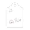 Letterpress Monogram Gift Tag - T394