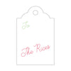 Letterpress Monogram Gift Tag - T394