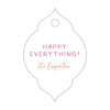Letterpress Monogram Gift Tag - T397