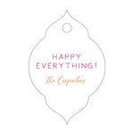 Letterpress Monogram Gift Tag - T397
