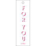Letterpress Monogram Gift Tag - T398