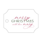 Letterpress Monogram Gift Tag - T403