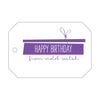 Letterpress Monogram Gift Tag - T41