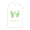 Letterpress Monogram Gift Tag - T420