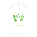 Letterpress Monogram Gift Tag - T420