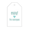 Letterpress Monogram Gift Tag - T421