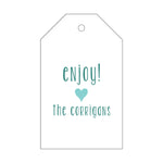 Letterpress Monogram Gift Tag - T421