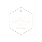 Letterpress Monogram Gift Tag - T433