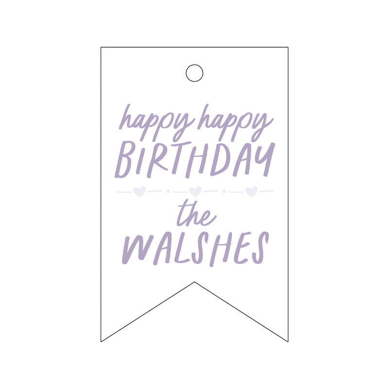 Letterpress Monogram Gift Tag - T435