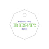 Letterpress Monogram Gift Tag - T442