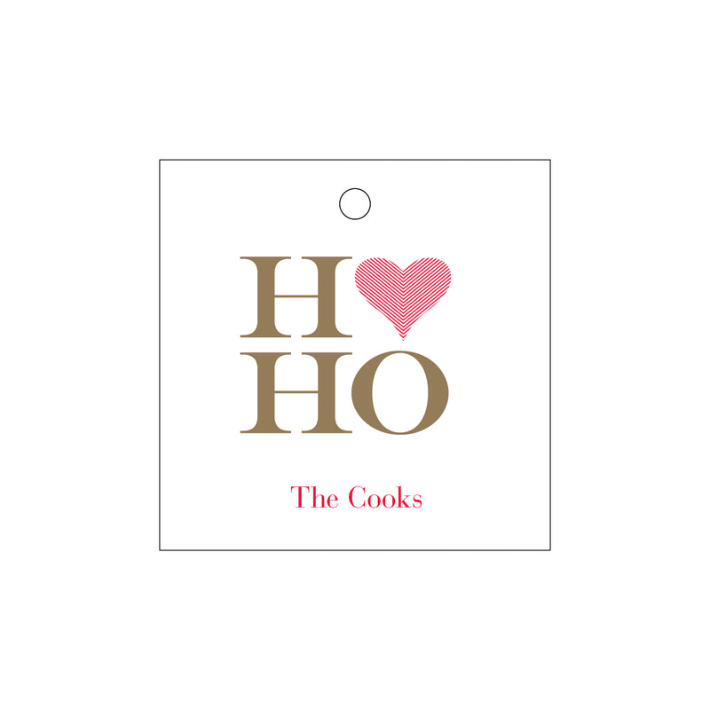 Letterpress Monogram Gift Tag - T457