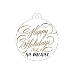 Letterpress Monogram Gift Tag - T463