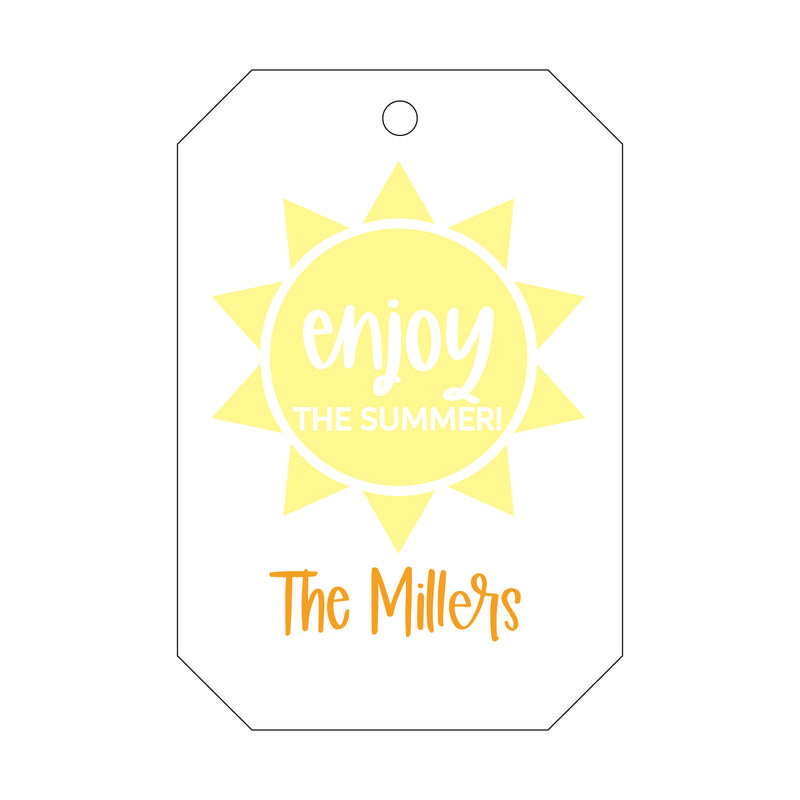 Letterpress Monogram Gift Tag - T465