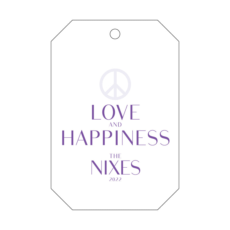 Letterpress Monogram Gift Tag - T469