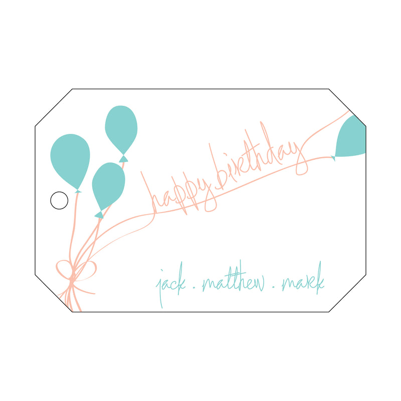 Letterpress Monogram Gift Tag - T46