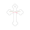 Letterpress Monogram Gift Tag - T474