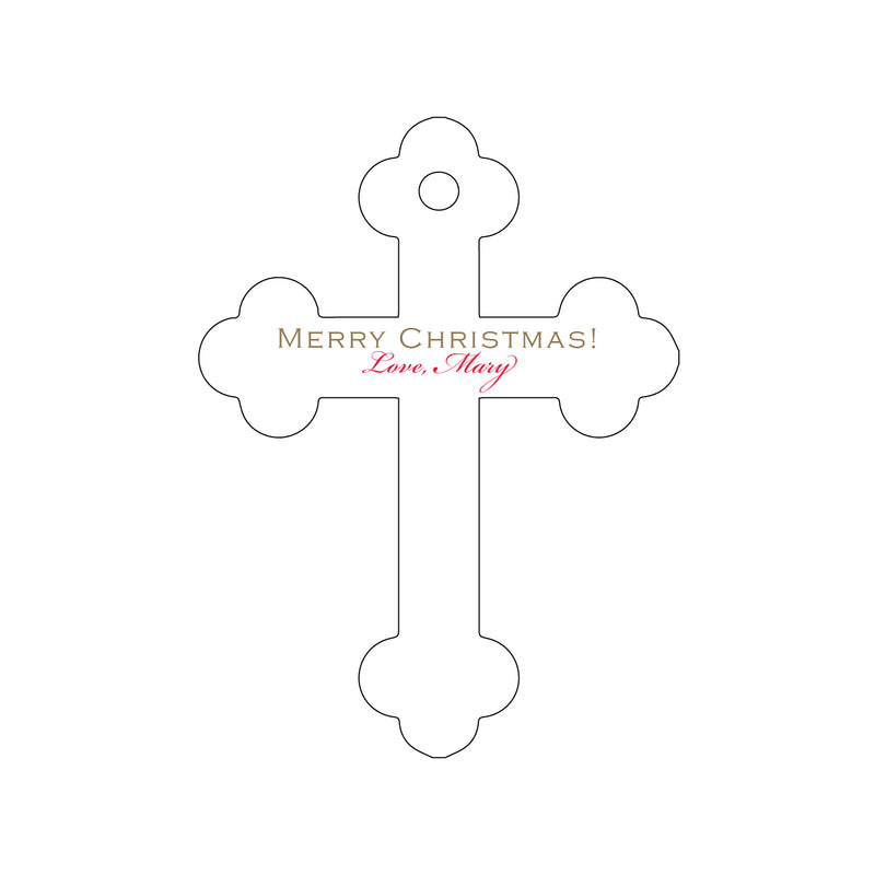 Letterpress Monogram Gift Tag - T474