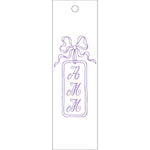 Letterpress Monogram Gift Tag - T477