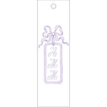 Letterpress Monogram Gift Tag - T477