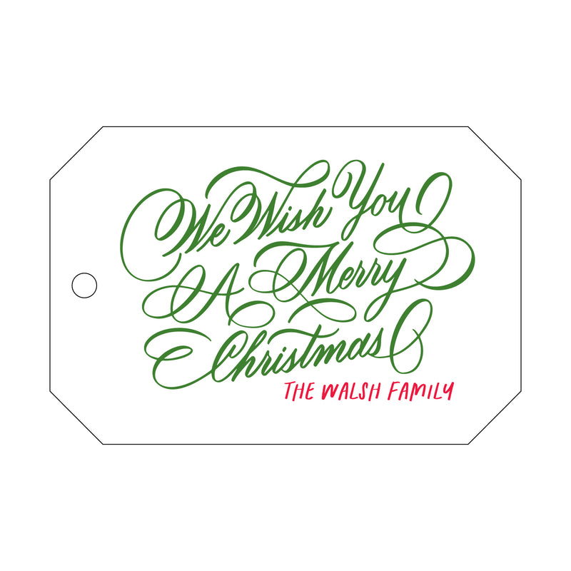 Letterpress Monogram Gift Tag - T478