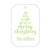 Letterpress Monogram Gift Tag - T48