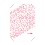 Letterpress Monogram Gift Tag - T501