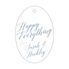 Letterpress Monogram Gift Tag - T50