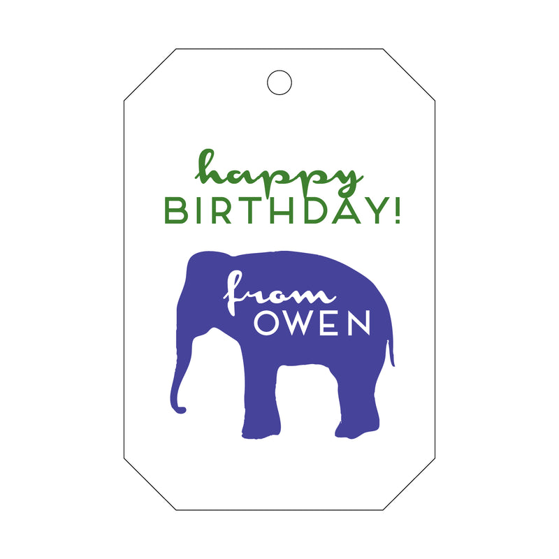 Letterpress Monogram Gift Tag - T53