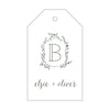 Letterpress Monogram Gift Tag - T54