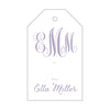 Letterpress Monogram Gift Tag - T57