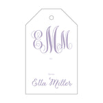 Letterpress Monogram Gift Tag - T57