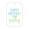 Letterpress Monogram Gift Tag - T5