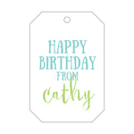 Letterpress Monogram Gift Tag - T5