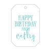 Letterpress Monogram Gift Tag - T5