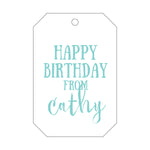 Letterpress Monogram Gift Tag - T5