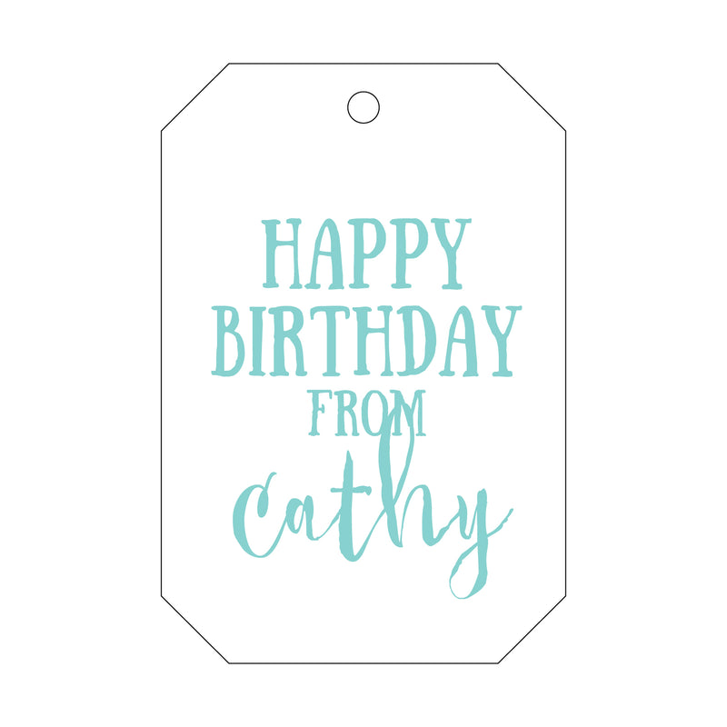 Letterpress Monogram Gift Tag - T5