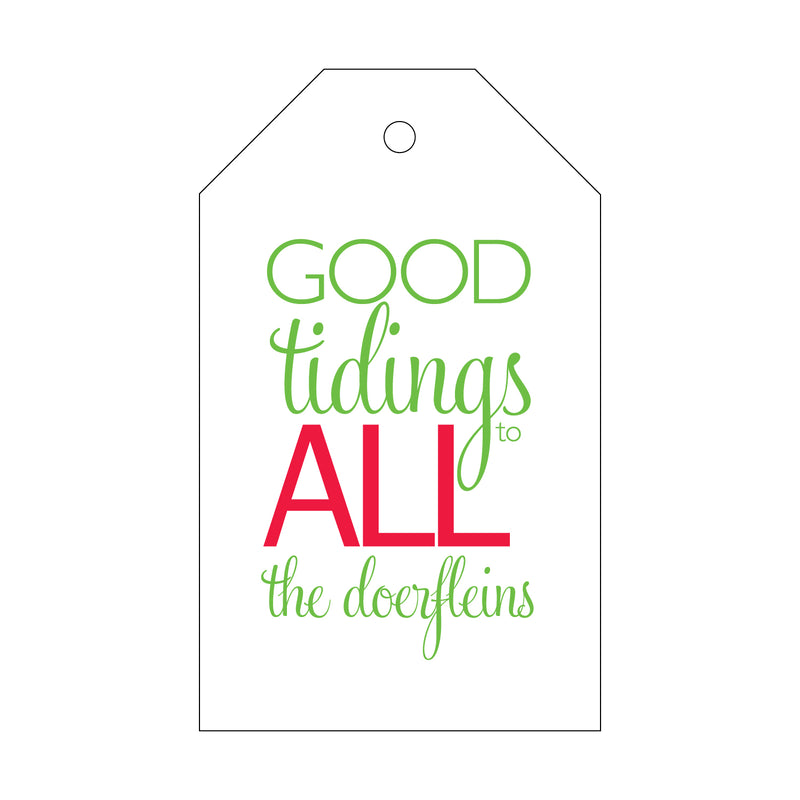 Letterpress Monogram Gift Tag - T63