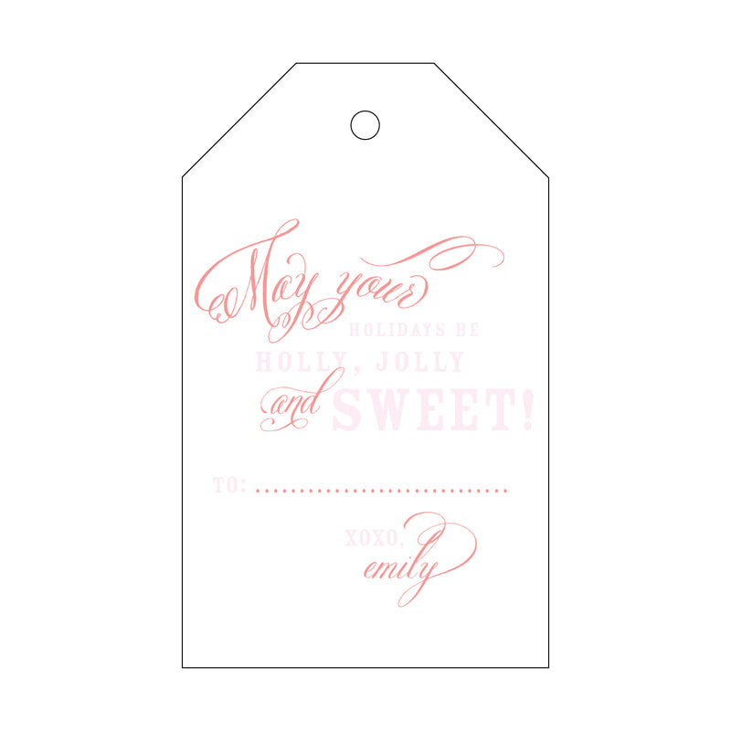 Letterpress Monogram Gift Tag - T64