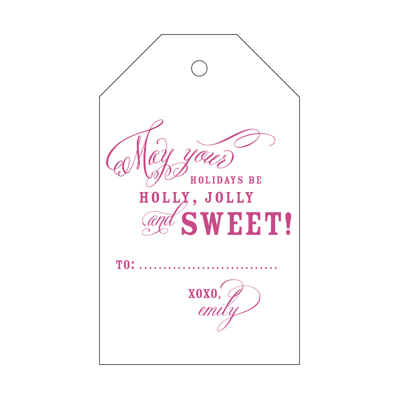 Letterpress Monogram Gift Tag - T64