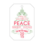 Letterpress Monogram Gift Tag - T69