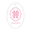 Letterpress Monogram Gift Tag - T6