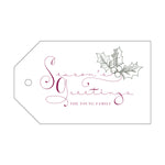 Letterpress Monogram Gift Tag - T71