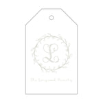 Letterpress Monogram Gift Tag - T75