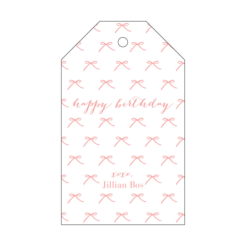 Letterpress Monogram Gift Tag - T85