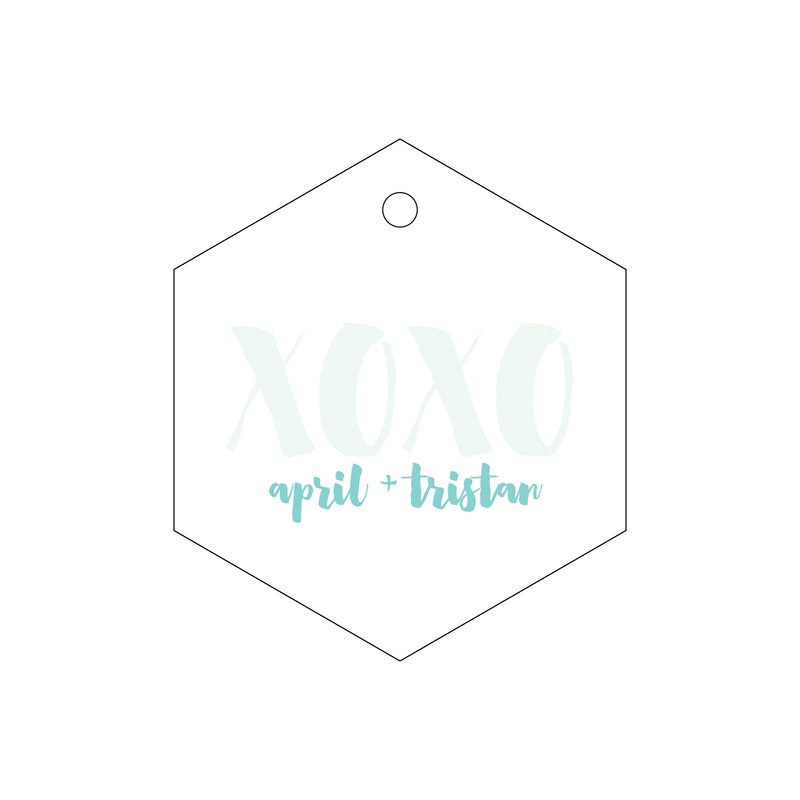 Letterpress Monogram Gift Tag - T88