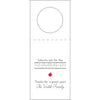 Letterpress Monogram Wine Tag - WT375