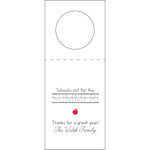 Letterpress Monogram Wine Tag - WT375